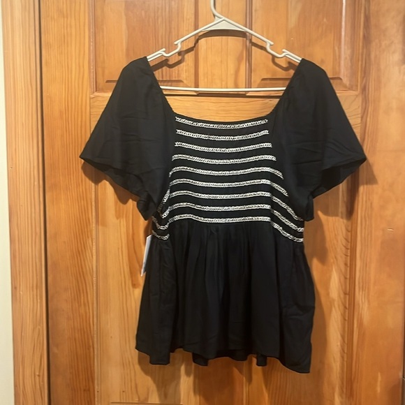 NWT So goods for life women’s smocked babydoll top size large. - Picture 3 of 7